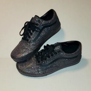 NEW Van's Black Glitter Shoes LIMITED EDITION
